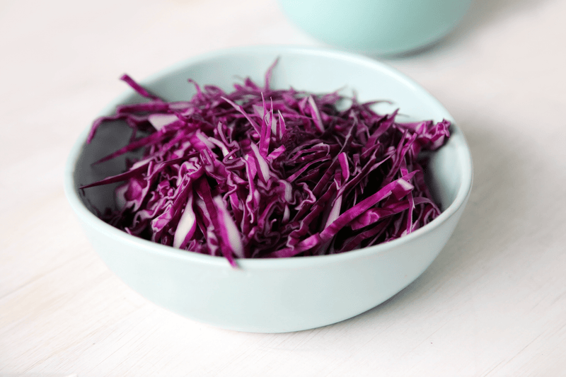 Raw Corn And Purple Cabbage Slaw - Osmia