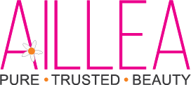Aillea logo with pure trusted beauty text