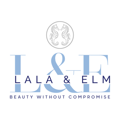 L&E logo with seahorses and beauty without compromise tagline
