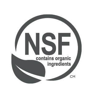 NSF contains organic ingredients logo
